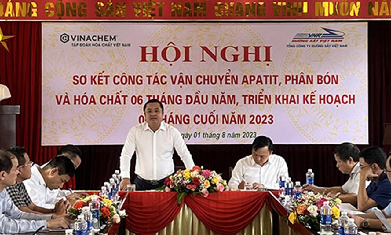 VINACHEM VÀ TCT ĐƯỜNG SẮT VIỆT NAM: Hội nghị sơ kết công tác vận chuyển 6 tháng đầu năm 2023