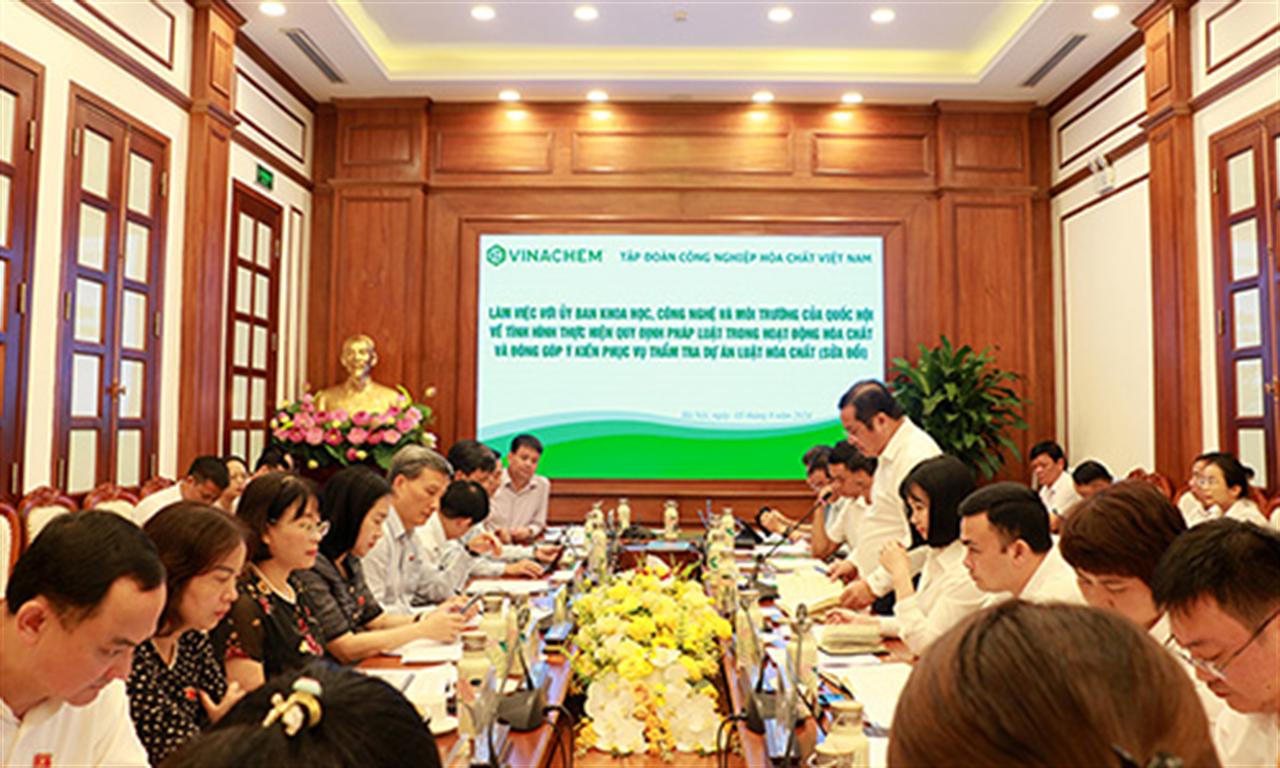 Ủy ban Khoa học, Công nghệ và Môi trường của Quốc hội làm việc với Tập đoàn Hóa chất Việt Nam