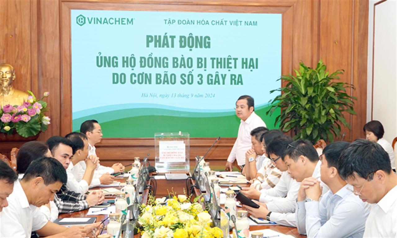 Tập đoàn Hóa chất Việt Nam phát động ủng hộ đồng bào bị thiệt hại do cơn bão số 3 gây ra