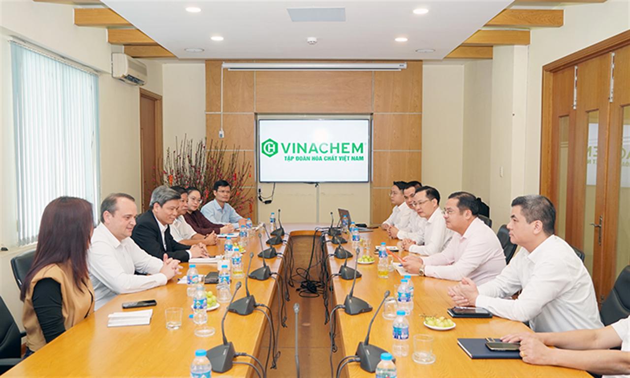 Tổng giám đốc VINACHEM làm việc với Công ty PGG Chemical Corporation (Brazil)