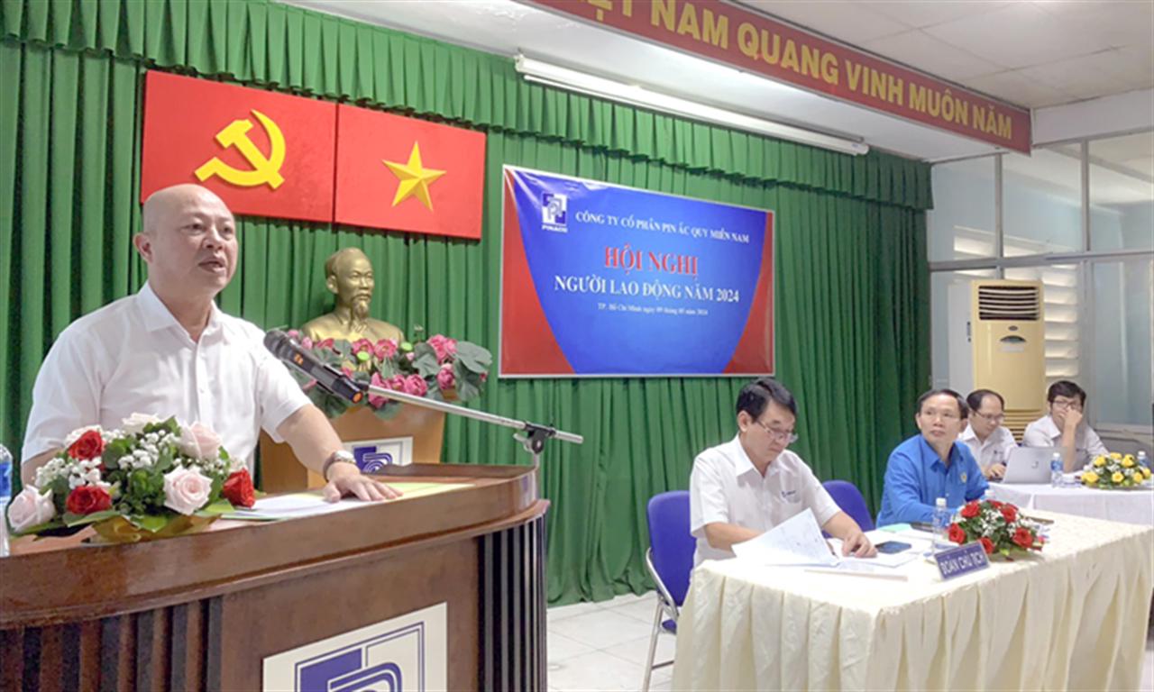 Hội nghị Đại biểu Người lao động Công ty CP Pin Ắc quy miền Nam năm 2024