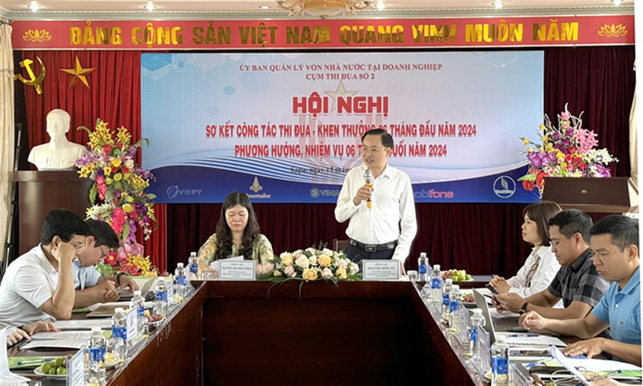 Cụm thi đua số 2 UBQLV Nhà nước tại Doanh nghiệp Sơ kết công tác thi đua – khen thưởng 6 tháng đầu năm 2024