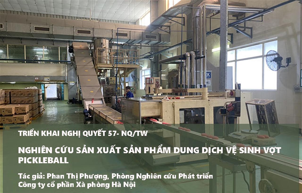 Nghiên cứu sản xuất sản phẩm dung dịch vệ sinh vợt Pickleball