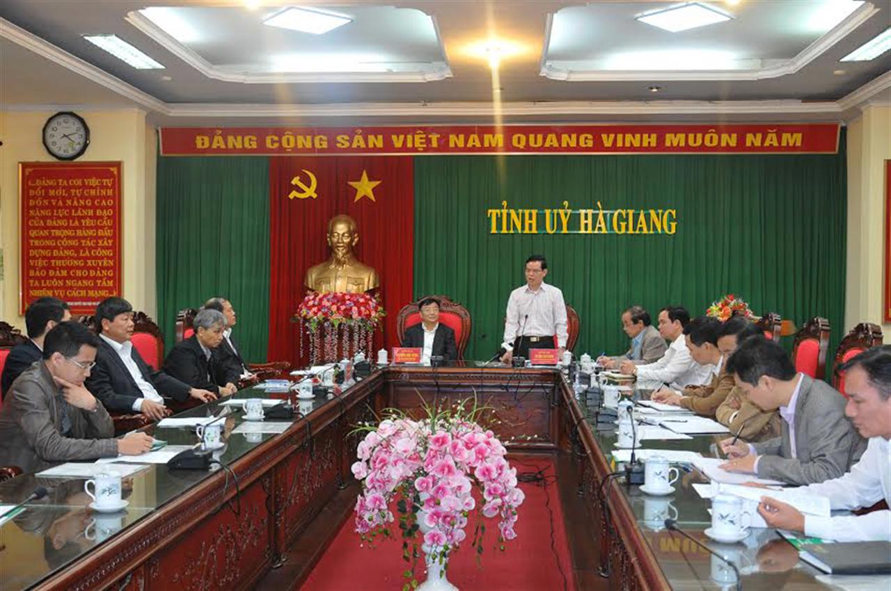 Tỉnh ủy Hà Giang làm việc với Tập đoàn Hóa chất Việt Nam
