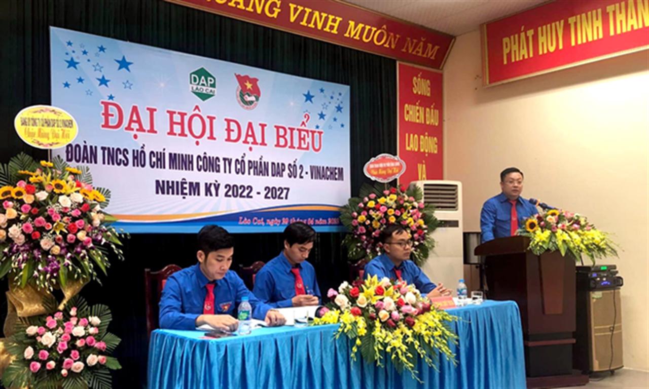 Đại hội đại biểu Đoàn TNCS Hồ Chí Minh Công ty CP DAP số 2 VINACHEM lần thứ III, nhiệm kỳ 2022-2027 thành công tốt đẹp.