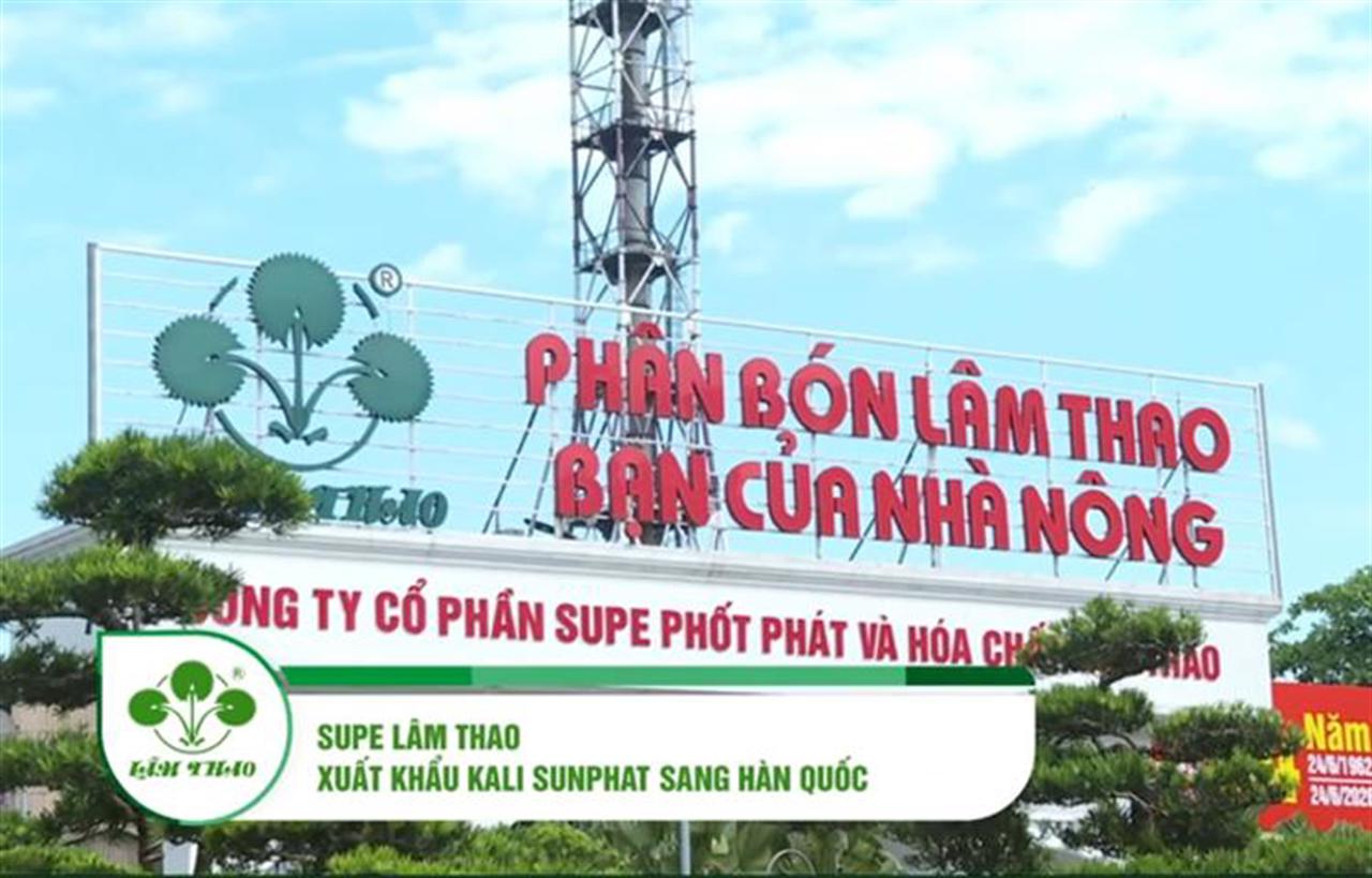 Supe Lâm Thao xuất khẩu Kali Sunphat sang thị trường Hàn Quốc