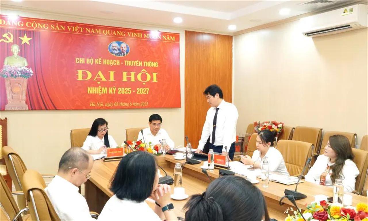 Đại hội Chi bộ Kế hoạch - Truyền thông nhiệm kỳ 2025 - 2027