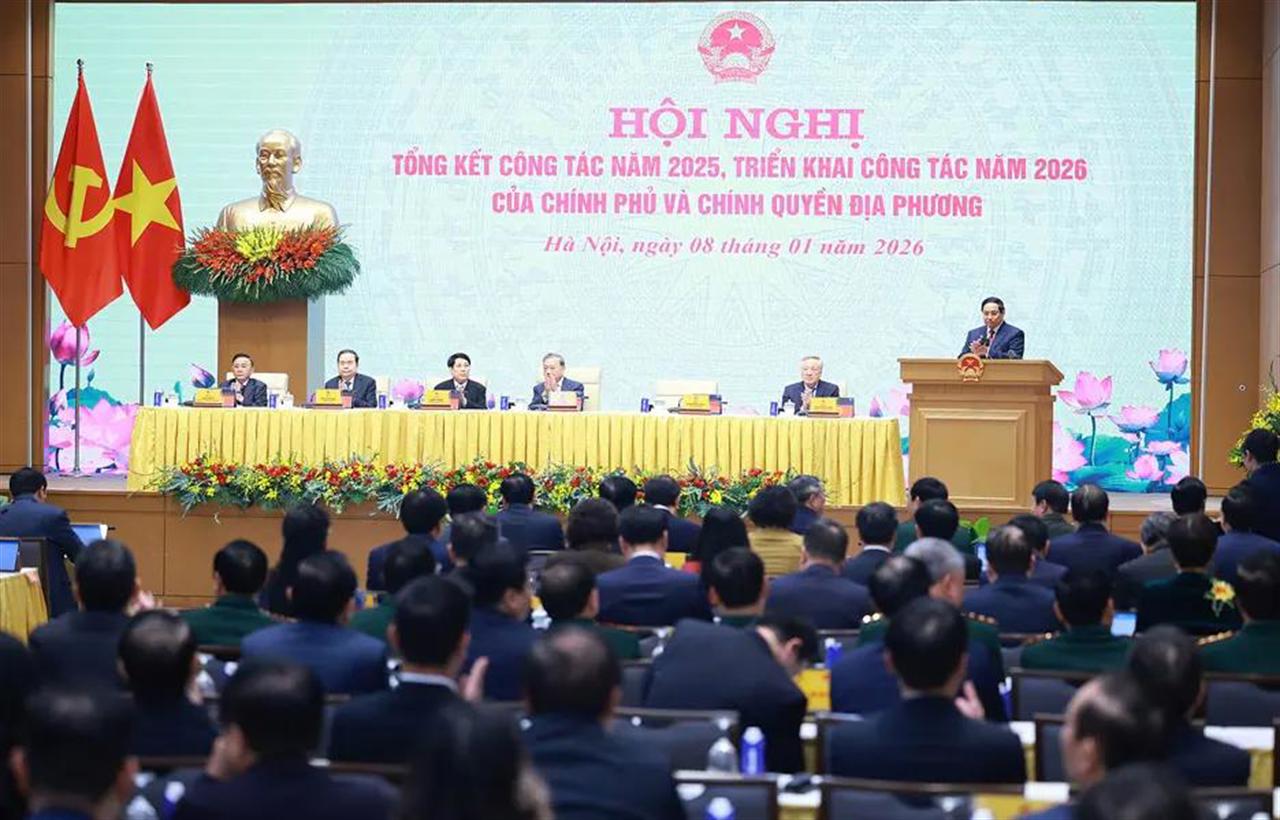 Hội nghị tổng kết công tác năm 2025, triển khai nhiệm vụ năm 2026 của Chính phủ và chính quyền địa phương