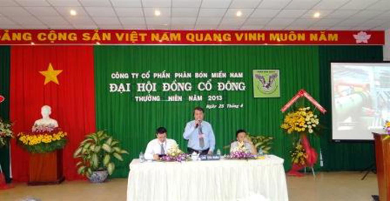 Công ty CP Phân Bón Miền Nam (SFC) phấn đấu đạt doanh thu 4.200 tỷ đồng trong năm 2013