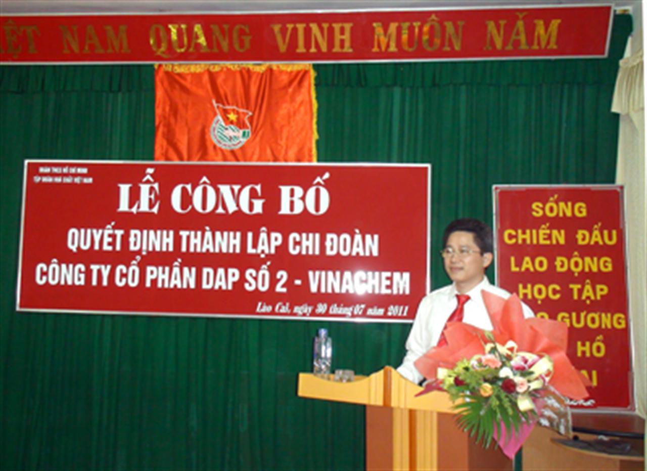 Lễ ra mắt Chi đoàn Công ty cổ phần DAP số 2- Vinachem