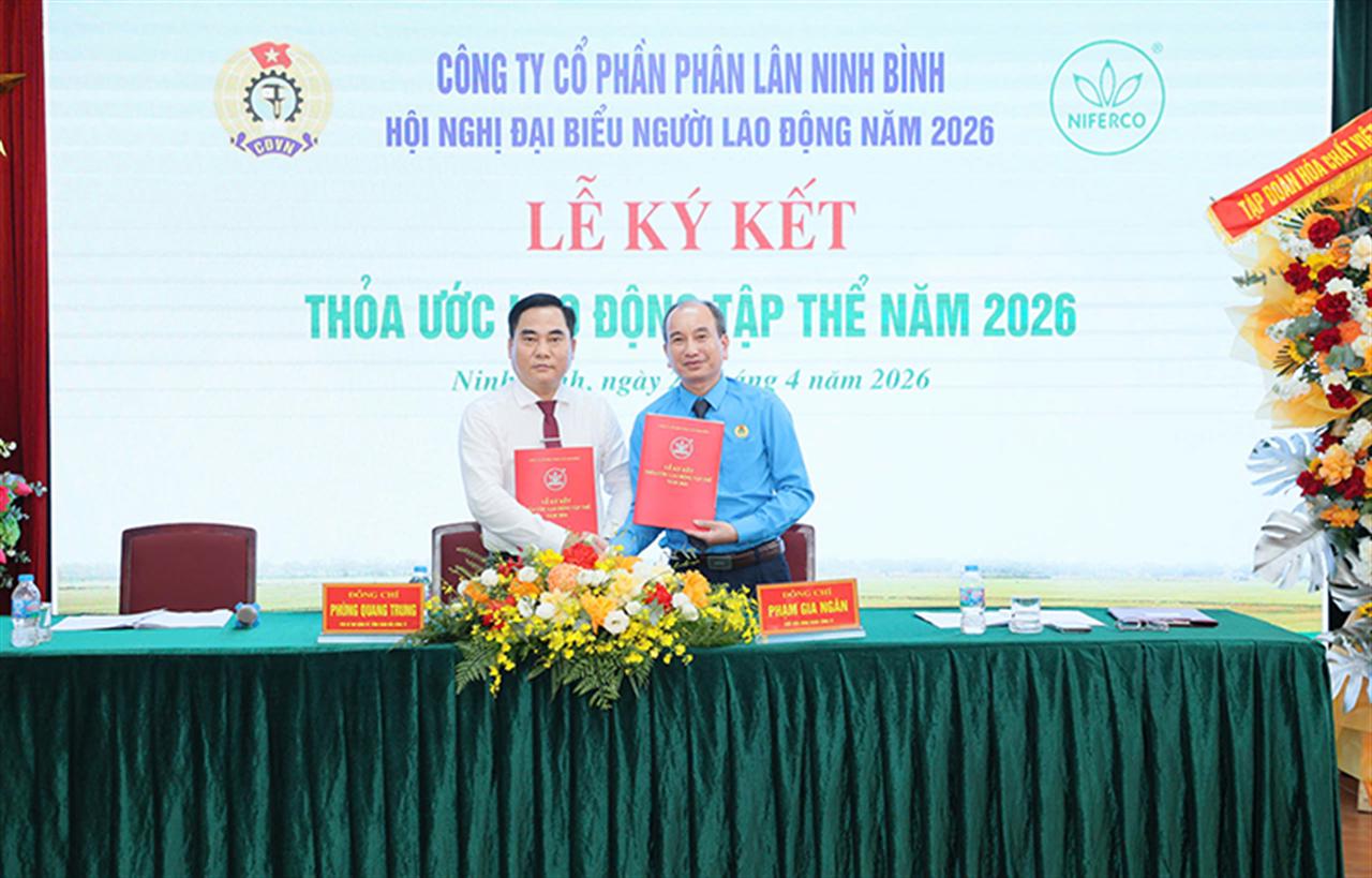 Công ty Cổ phần Phân lân Ninh Bình: Đối thoại dân chủ – Đồng thuận cao – Quyết tâm hoàn thành mục tiêu năm 2026
