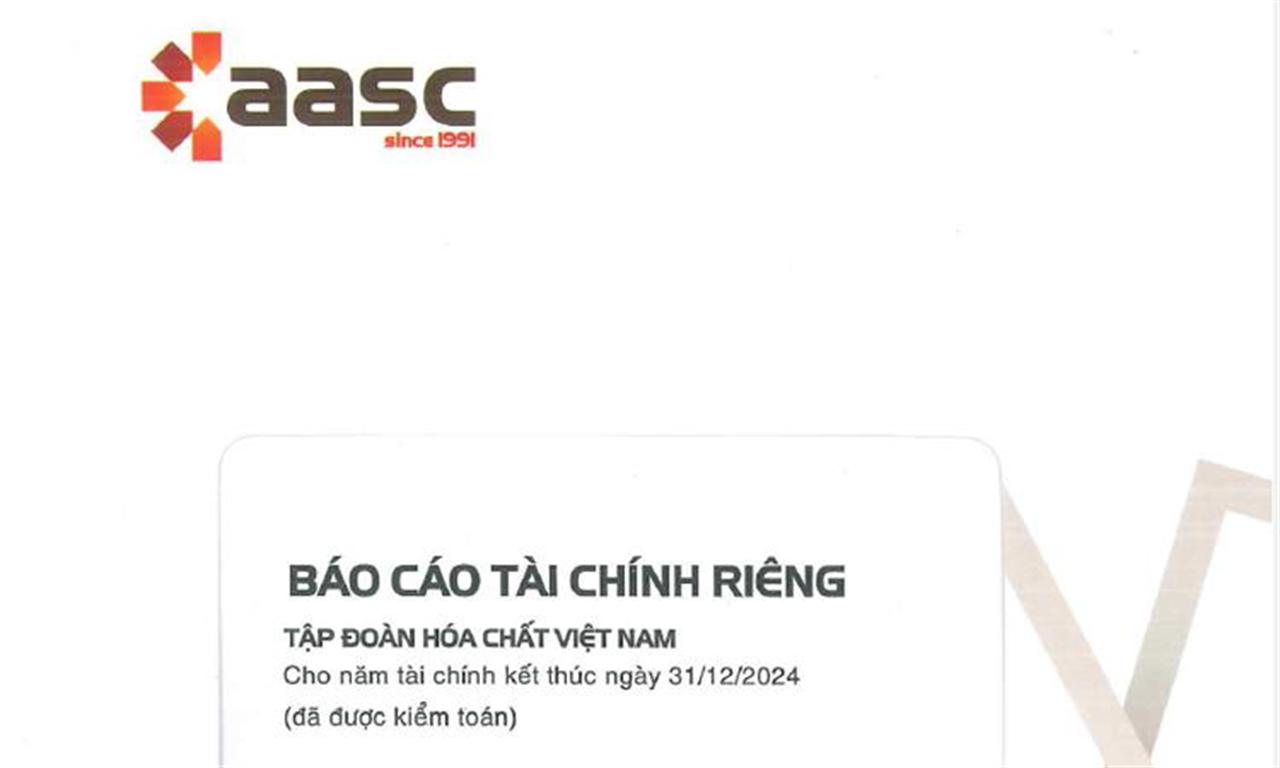 Báo cáo Tài chính riêng Tập đoàn Hóa chất Việt Nam cho năm Tài chính kết thúc ngày 31/12/2024 (Đã được kiểm toán)