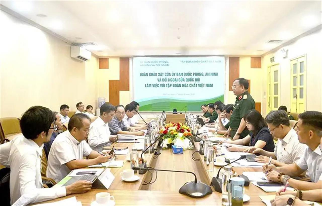National Assembly Committee on National Defense, Security, and Foreign Affairs Delegation Works with Vietnam National Chemical Group