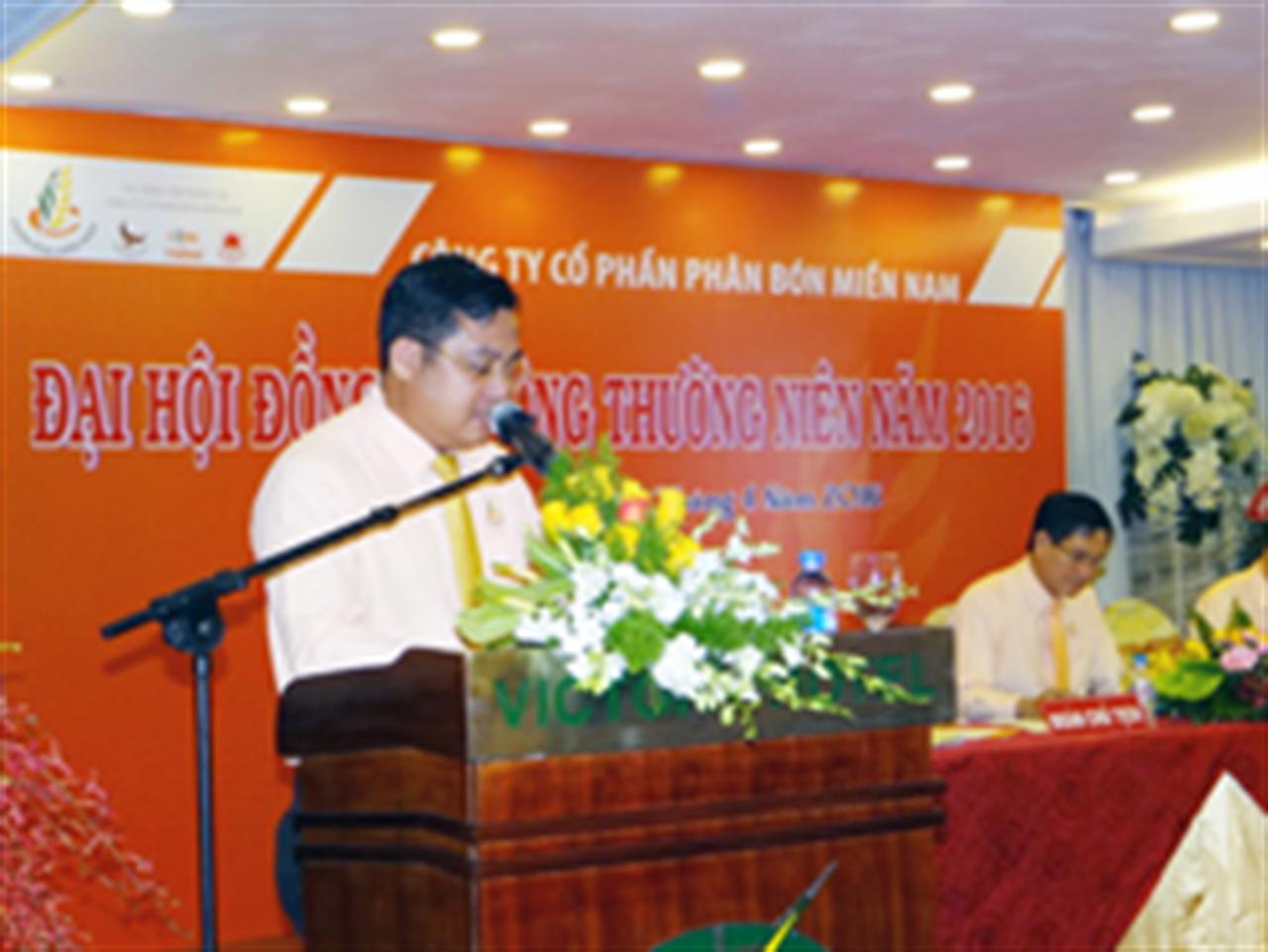 Công ty CP Phân bón Miền Nam  tổ chức ĐH cổ đông thường niên năm 2016