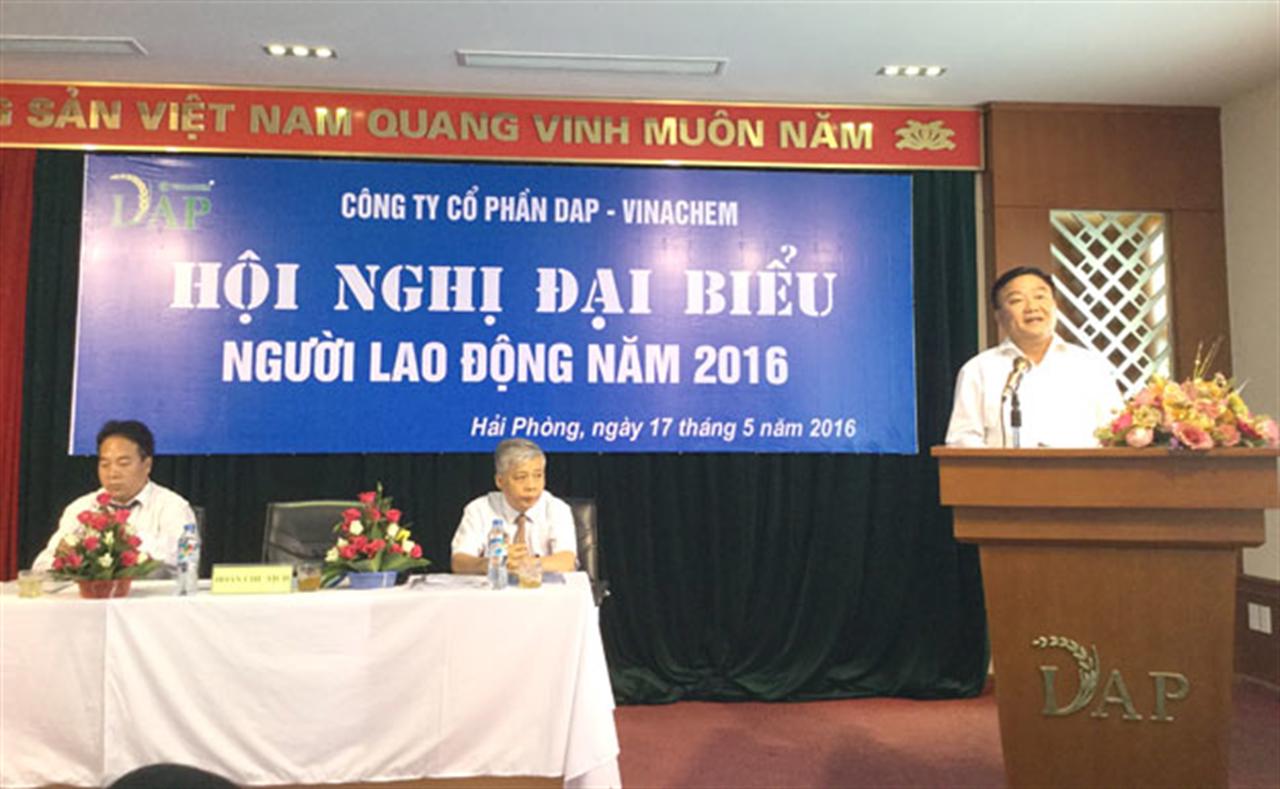 Công ty CP DAP VINACHEM  tổ chức Hội nghị người lao động năm 2016