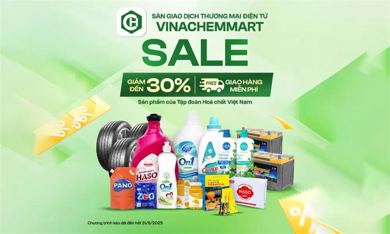 VINACHEMMART TUNG ƯU ĐÃI LỚN – HỖ TRỢ PHÍ VẬN CHUYỂN ĐẾN HẾT 31/5/2025