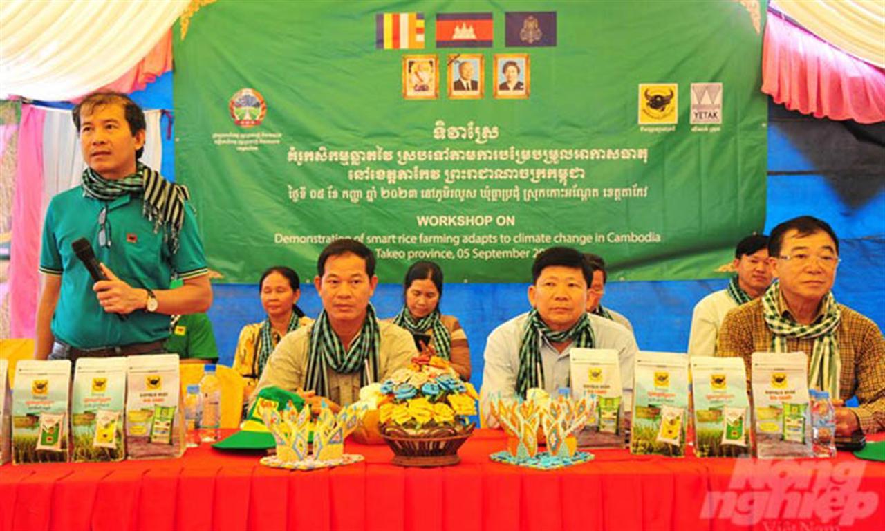 Bình Điền giúp nông dân Campuchia tăng năng suất lúa thêm 1 tấn/ha