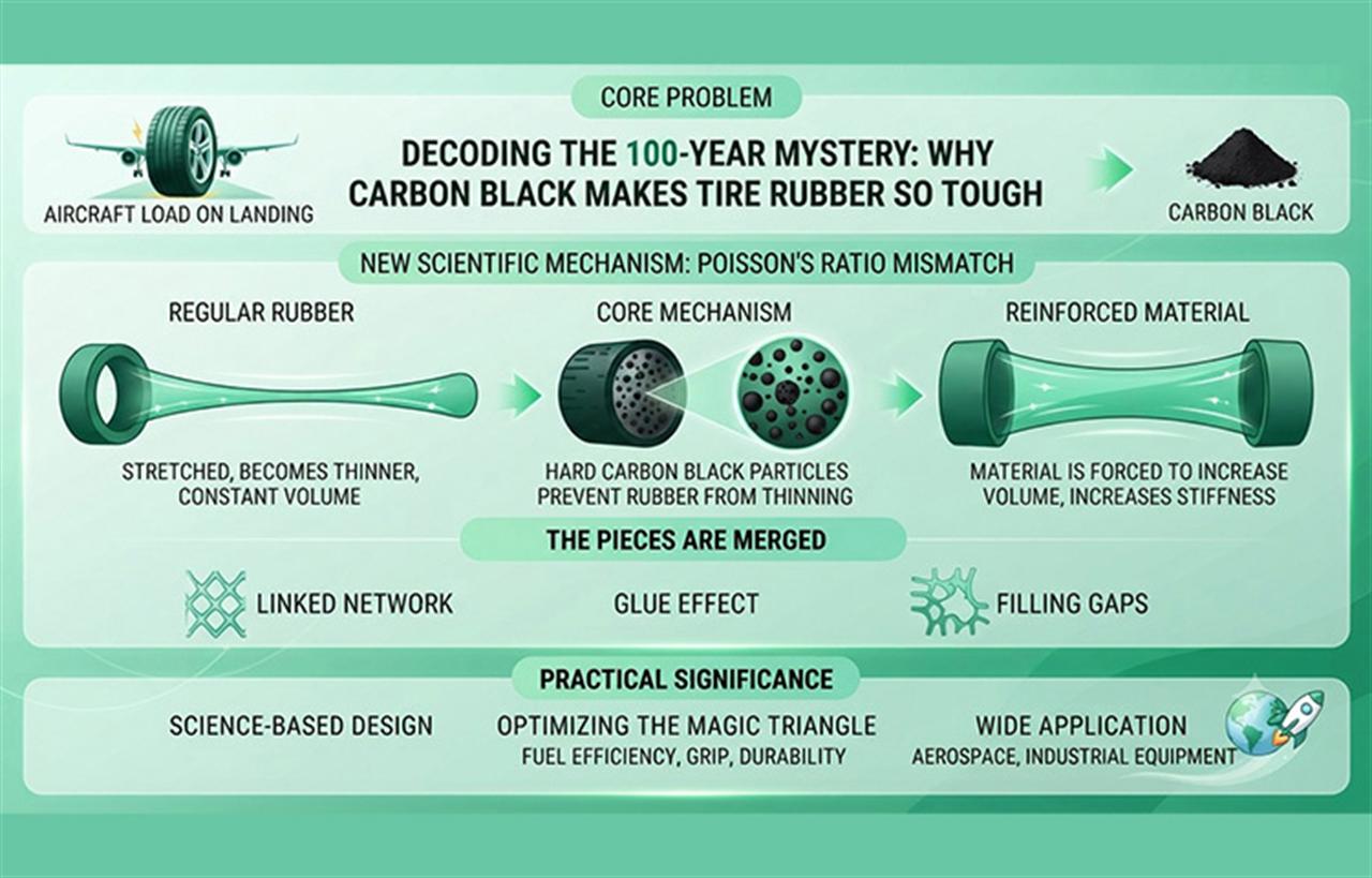 Solving a 100-Year Mystery: Why Carbon Black Makes Tire Rubber So Tough