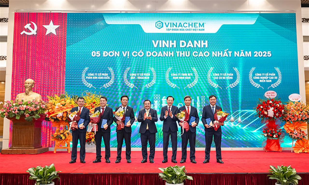 Vinh danh những đơn vị xuất sắc năm 2025 của Tập đoàn Hóa chất Việt Nam