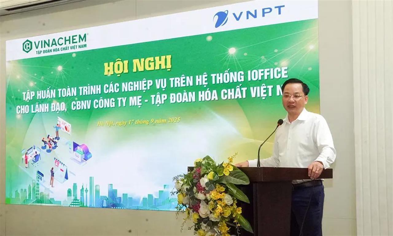 VINACHEM: Tập huấn toàn trình nghiệp vụ trên Hệ thống IOffice cho Lãnh đạo, CBNV Công ty mẹ