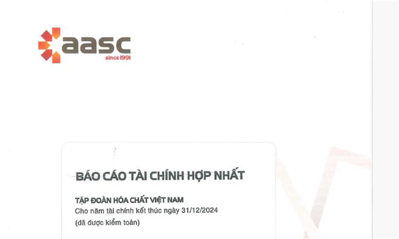 Báo cáo Tài chính hợp nhất Tập đoàn Hóa chất Việt Nam cho năm Tài chính kết thúc ngày 31/12/2024 (Đã được kiểm toán)