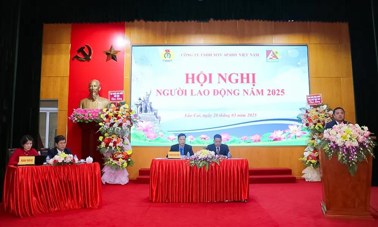 Công ty TNHH MTV Apatit Việt Nam: Hội nghị Đại biểu Người lao động năm 2025