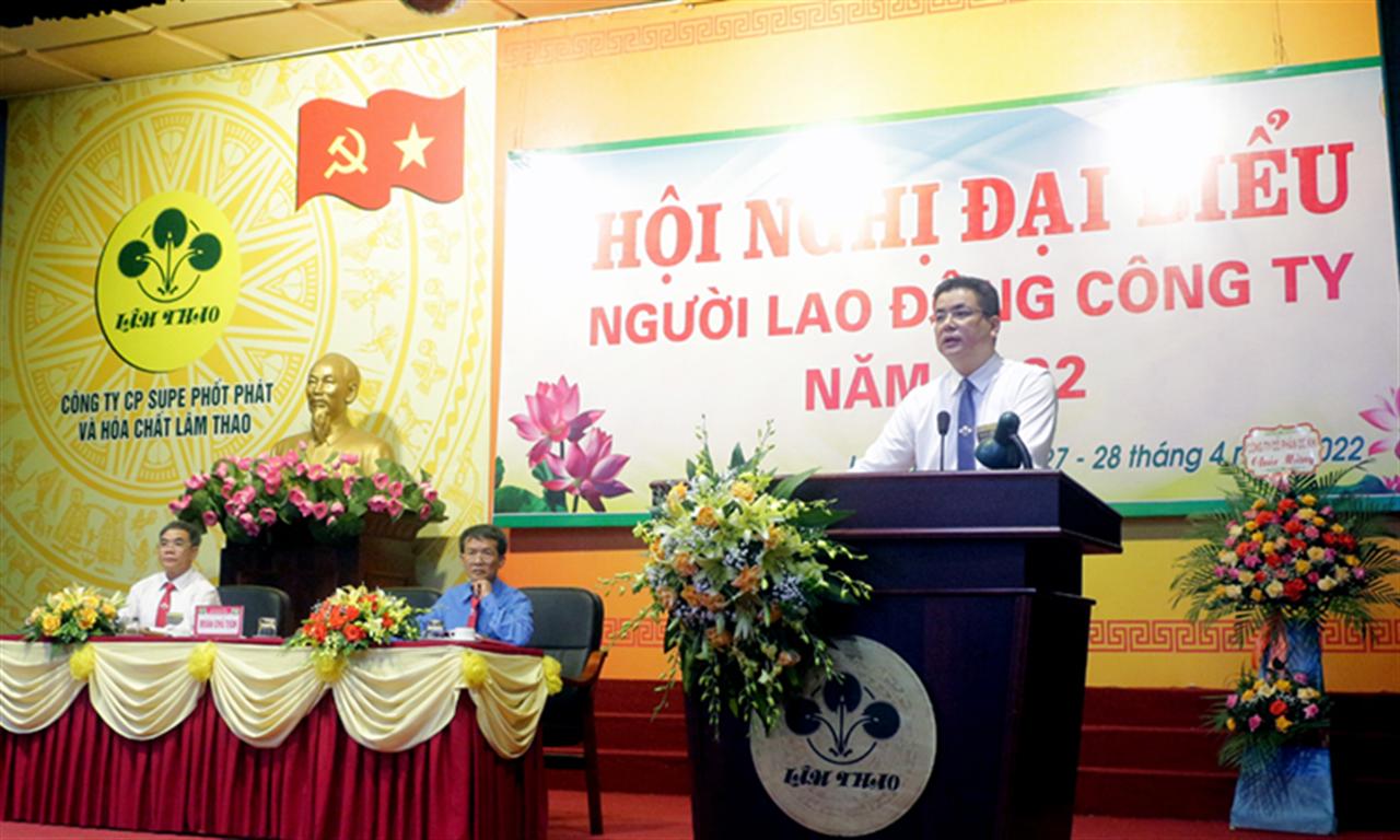 Công ty CP Supe Phốt phát và Hóa chất Lâm Thao tổ chức thành công Hội nghị Người Lao động năm 2022