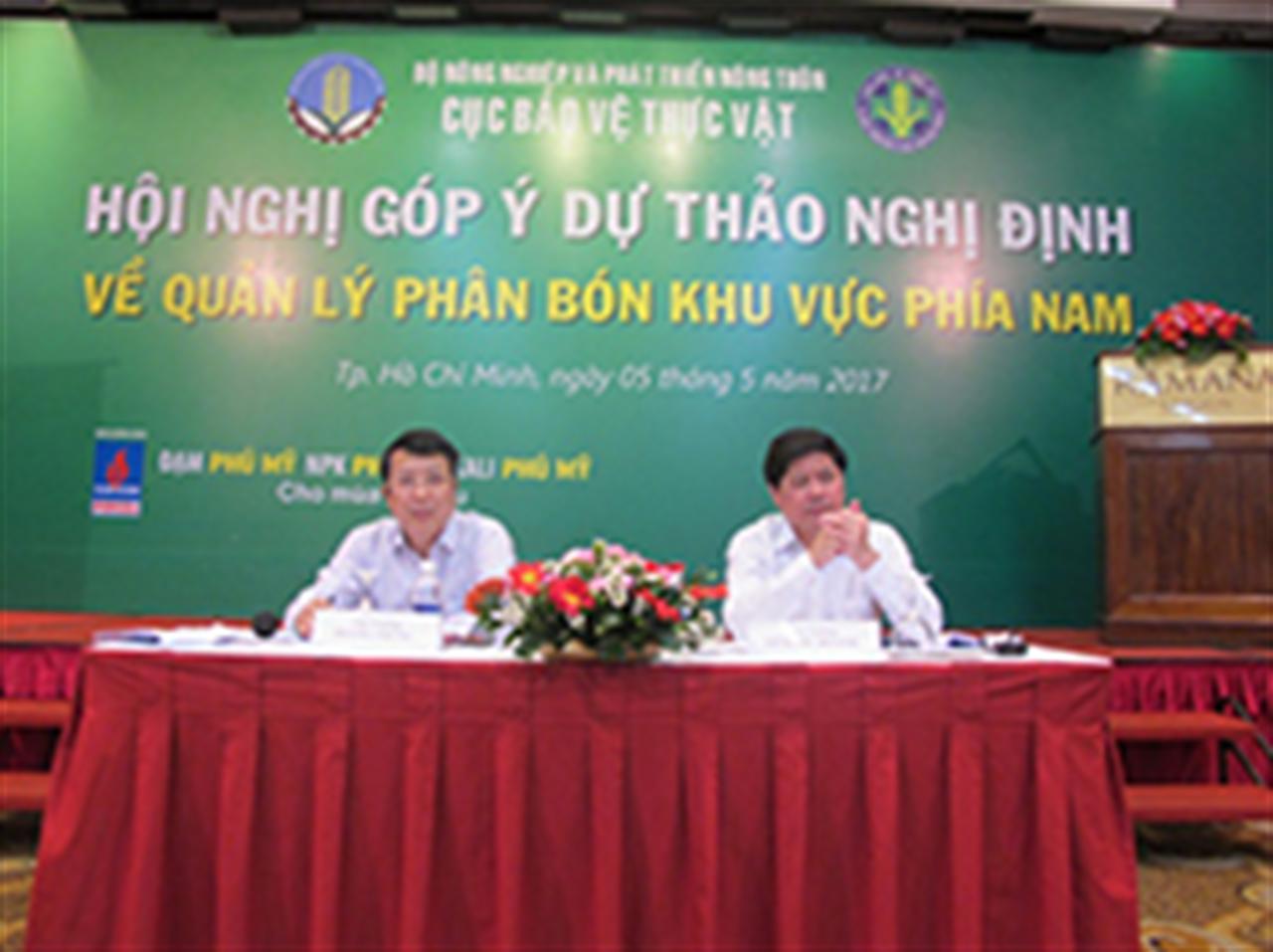 Góp ý cho dự thảo Nghị định mới về quản lý phân bón khu vực phía Nam