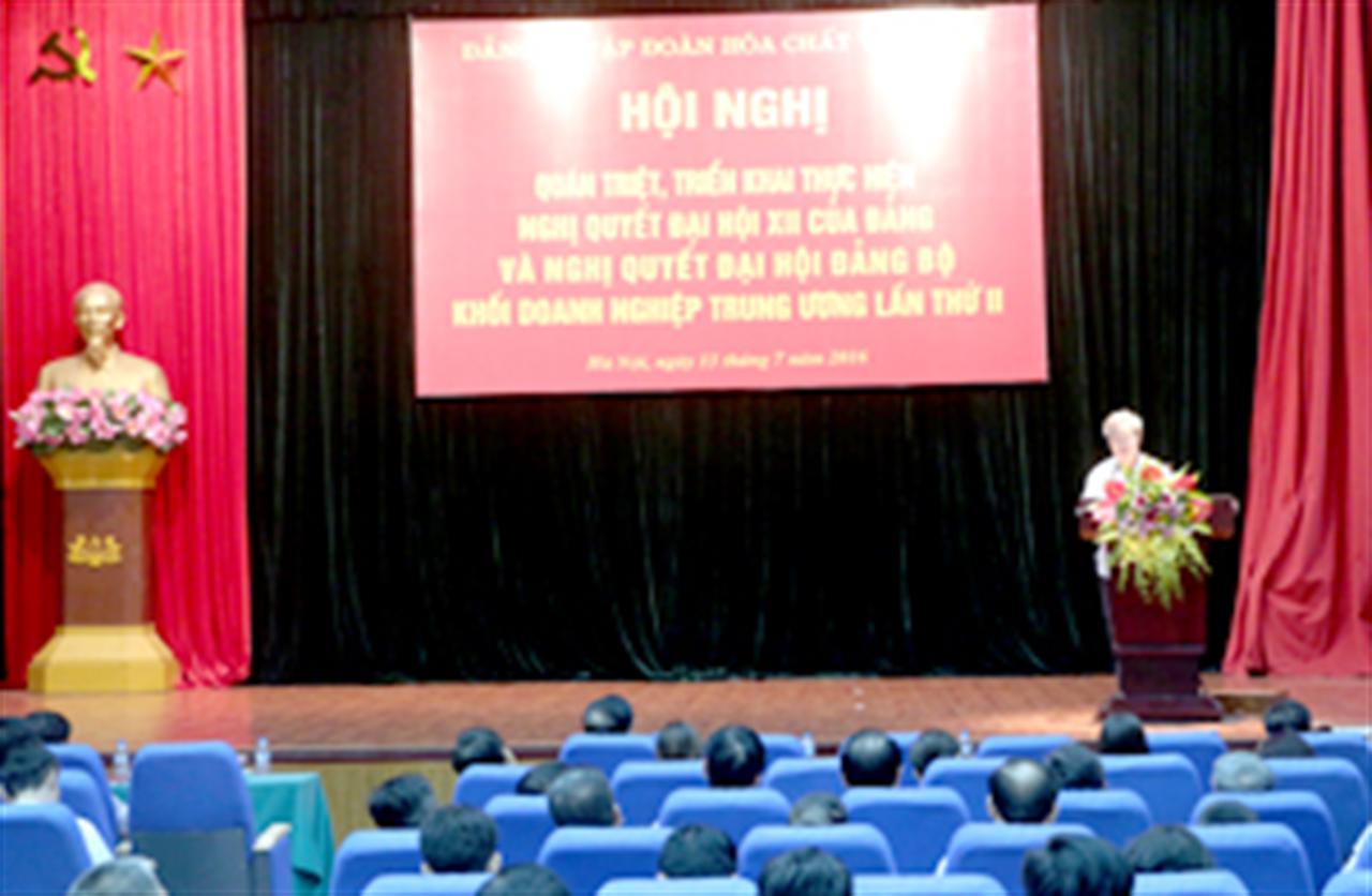 Đảng ủy Vinachem triển khai học tập, quán triệt, tuyên truyền Nghị quyết Đại hội Đảng các cấp