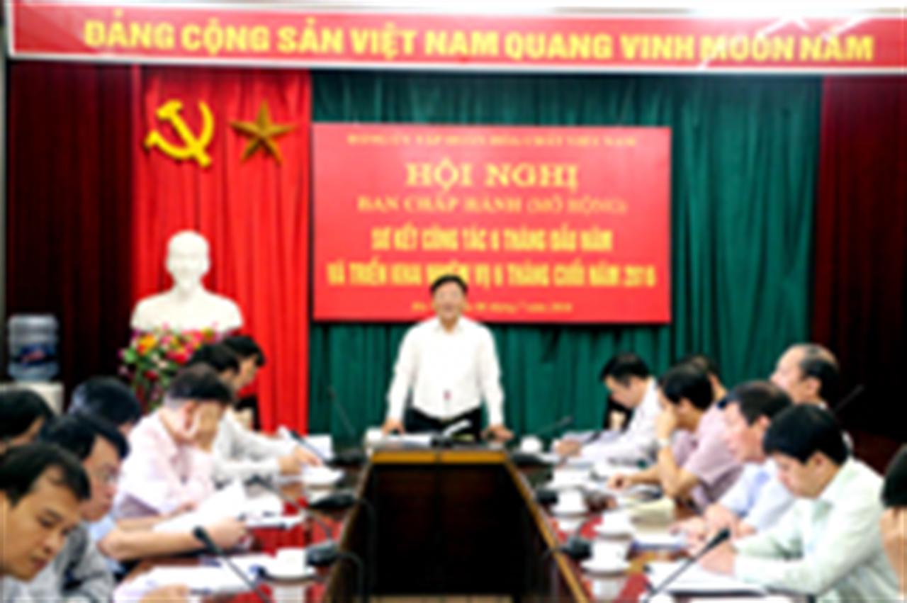 Hội nghị BCH Đảng bộ Tập đoàn: Sơ kết công tác 6 tháng đầu năm và triển khai nhiệm vụ 6 tháng cuối năm 2016