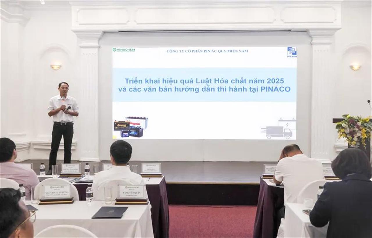 PINACO triển khai đồng bộ Luật Hóa chất năm 2025 trong hoạt động sản xuất