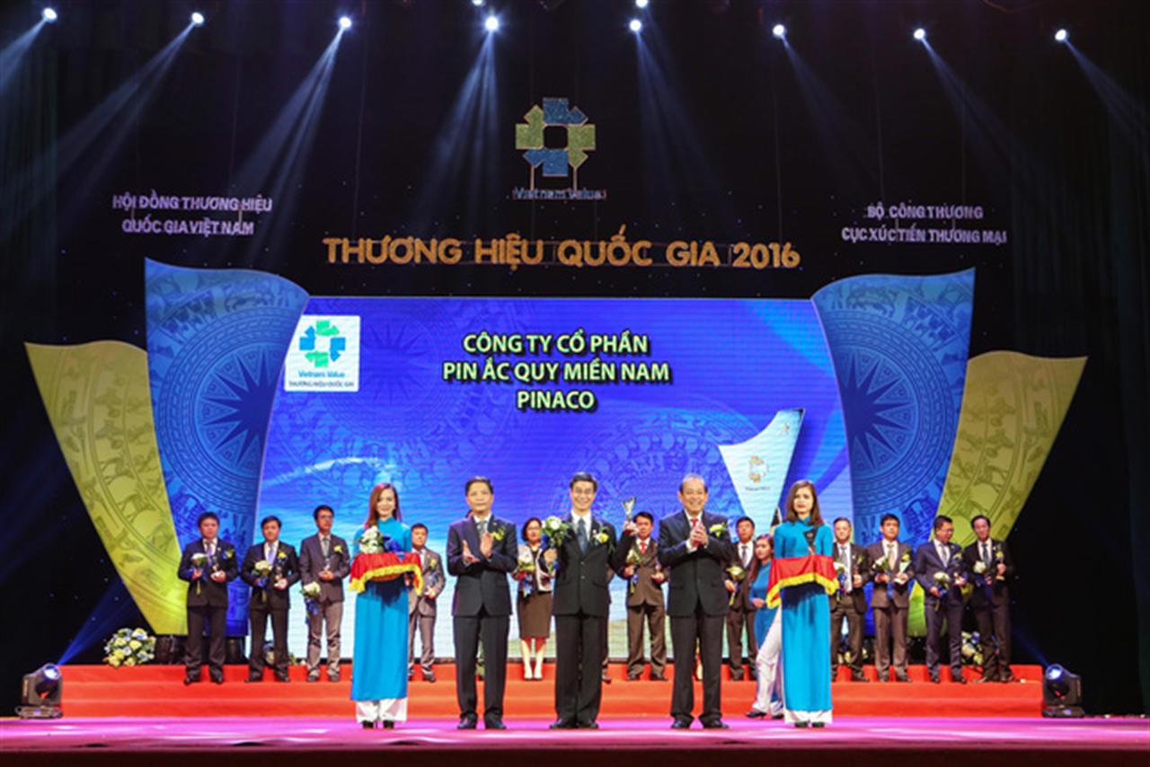 PINACO - Doanh nghiệp duy nhất ngành năng lượng đạt giải "Thương hiệu Quốc gia"