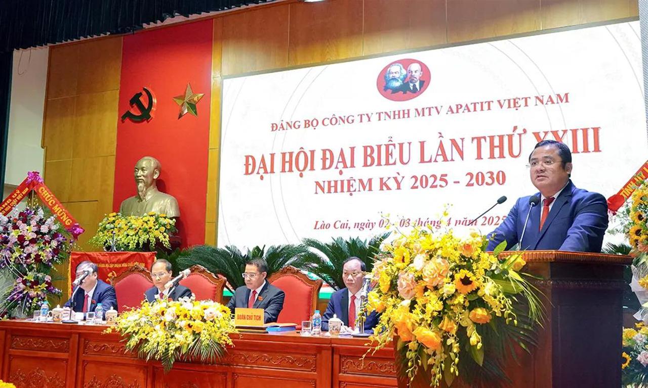 Đại hội đại biểu Đảng bộ Công ty TNHH MTV Apatit Việt Nam: 70 năm truyền thống, khát vọng vươn xa