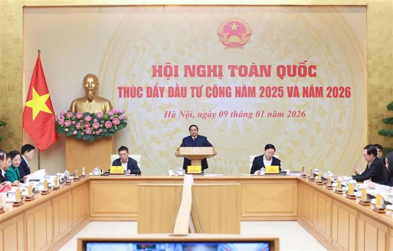 Thủ tướng chủ trì Hội nghị toàn quốc thúc đẩy đầu tư công năm 2025 và năm 2026