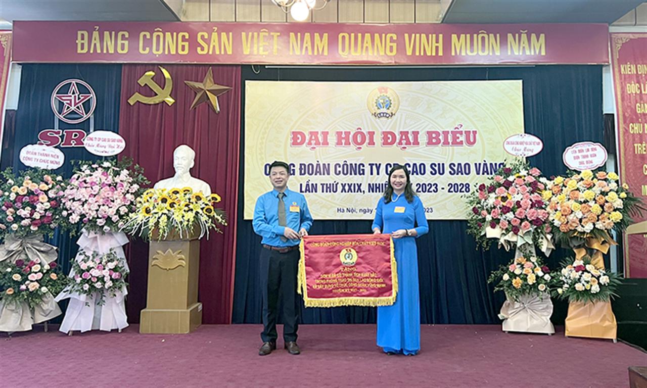Đại hội Đại biểu Công đoàn Công ty CP Cao su Sao vàng khóa XXIX, nhiệm kỳ 2023 - 2028