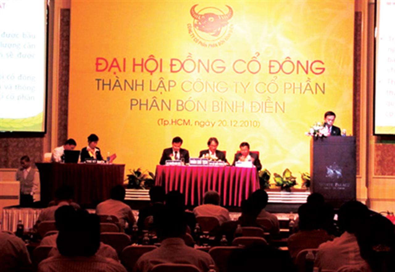 Đại hội đồng cổ đông thành lập Công ty Cổ phần Phân bón Bình Điền: Bước chuyển mình của thương hiệu “Phân bón Đầu Trâu”