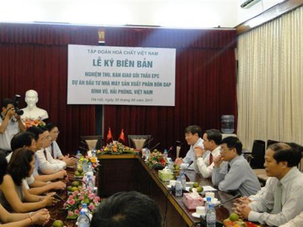 Nghiệm thu, bàn giao gói thầu EPC Dự án DAP Hải Phòng