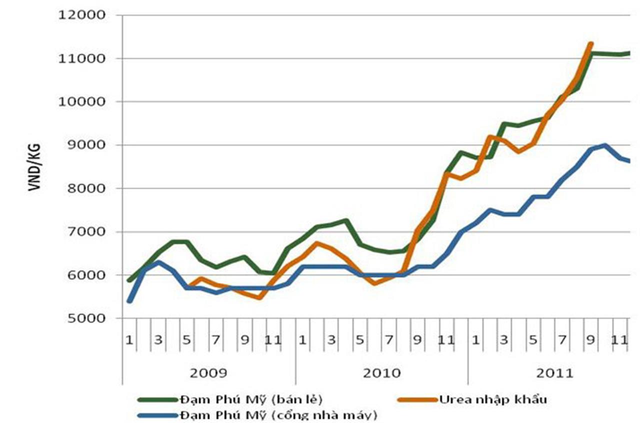 Nguyên nhân nào khiến giá phân bón tăng?