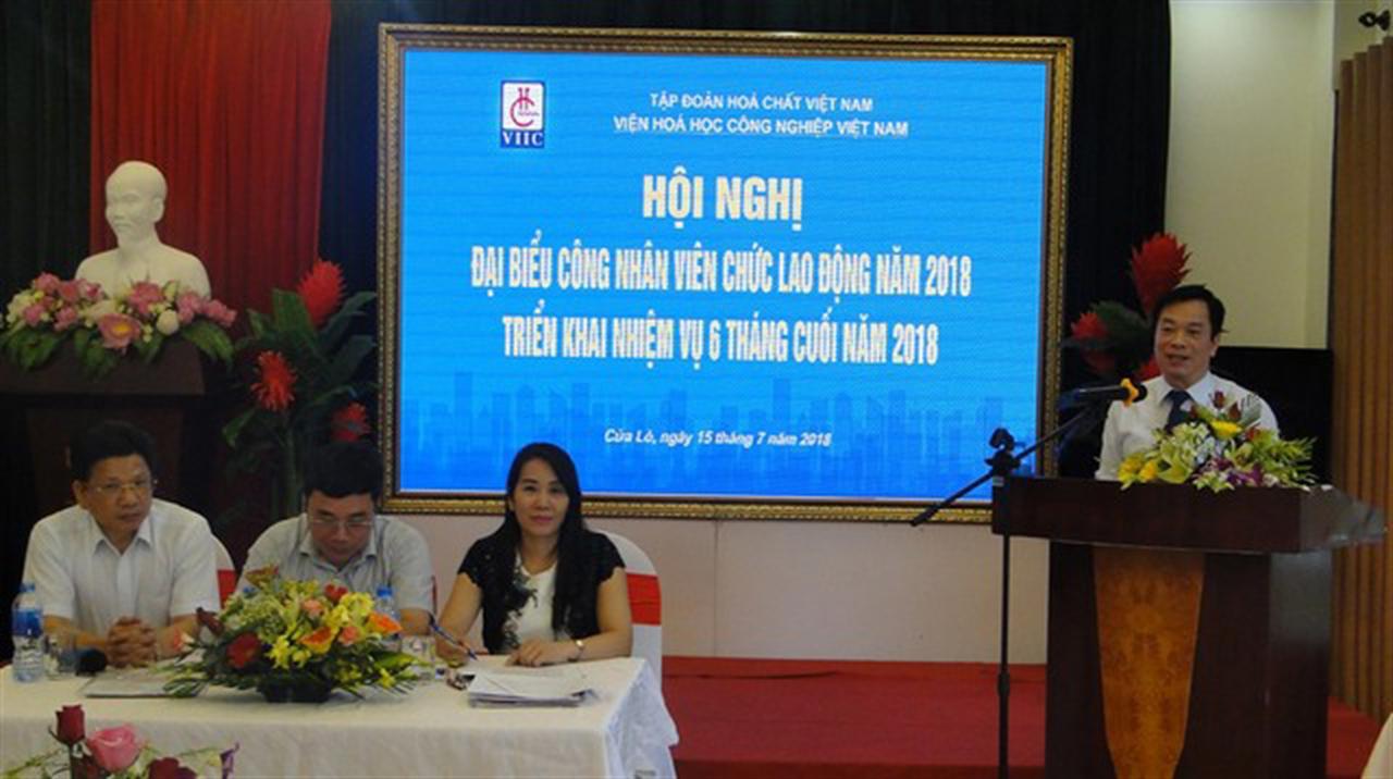 Viện Hóa học Công nghiệp Việt Nam triển khai nhiệm vụ 6 tháng cuối năm 2018