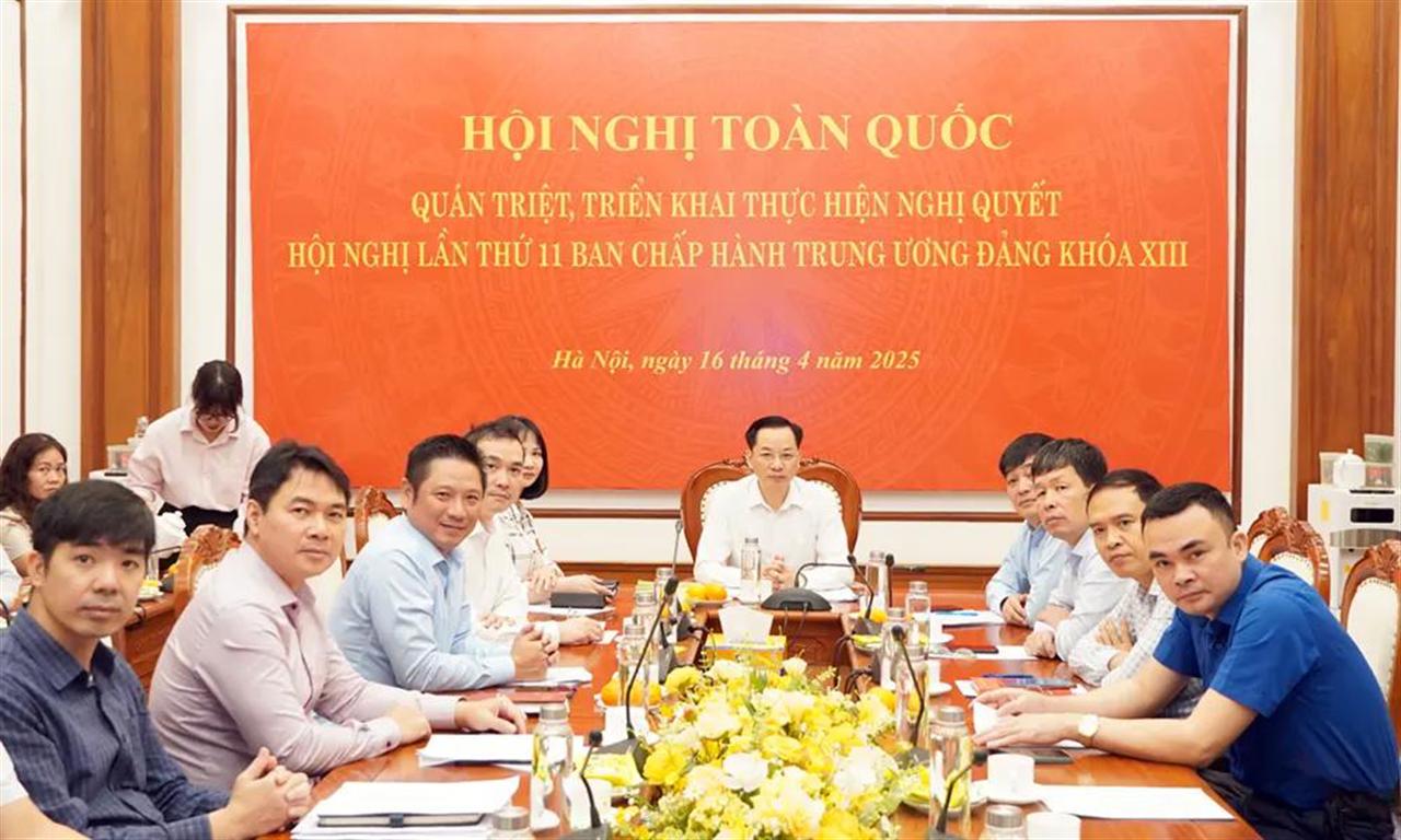 Đảng ủy Tập đoàn Hóa chất Việt Nam tham dự Hội nghị toàn quốc quán triệt, triển khai Nghị quyết Trung ương 11