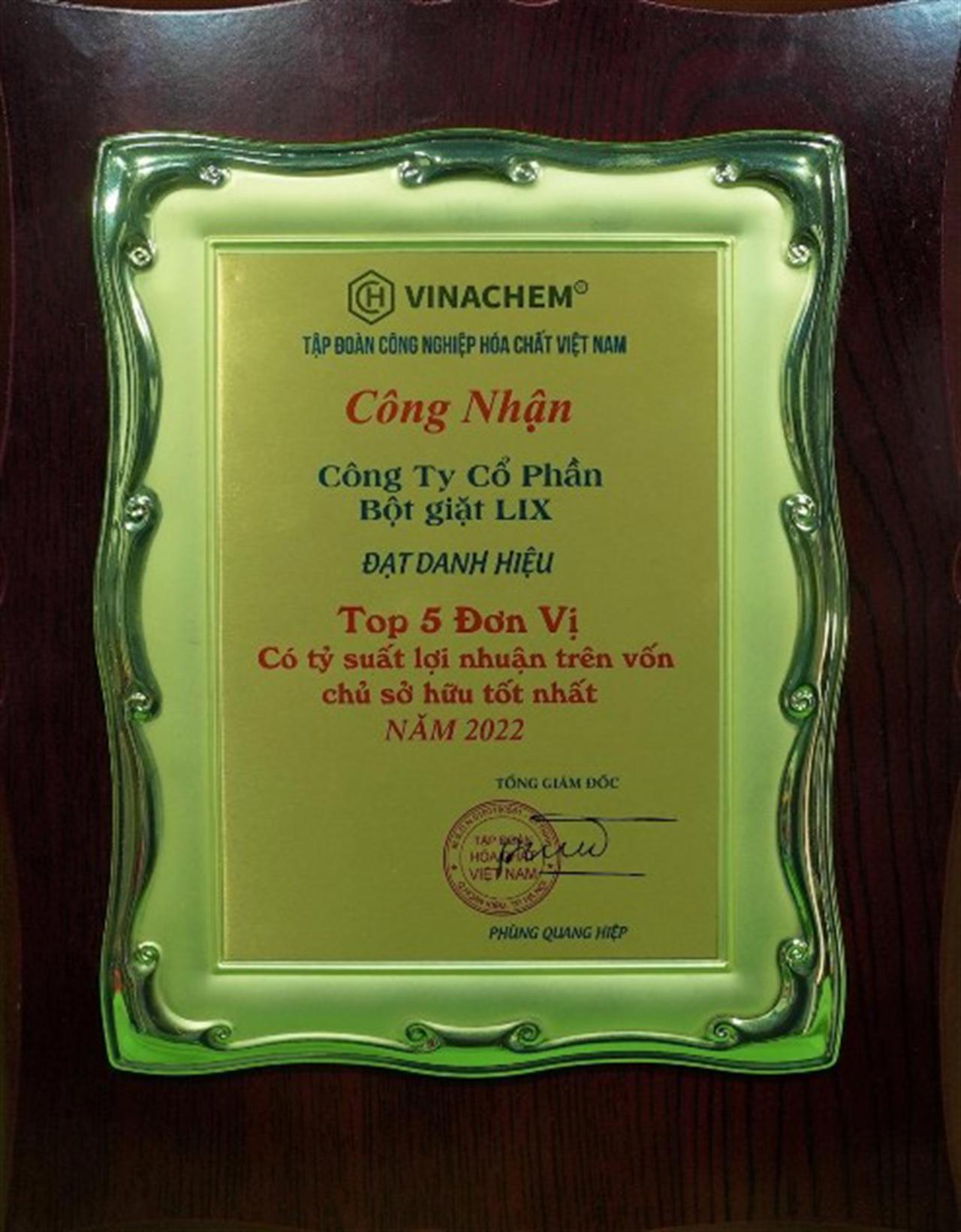 LIXCO -TÌNH HÌNH SẢN XUẤT KINH DOANH CỦA CÔNG TY TRONG 05 NĂM QUA