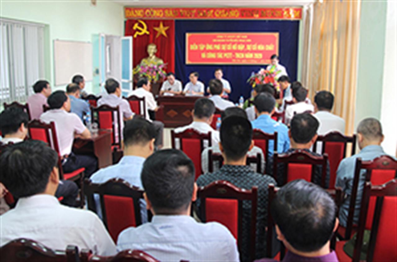 Diễn tập ứng phó sự cố hồ đập, sự cố hóa chất và phòng, chống thiên tai