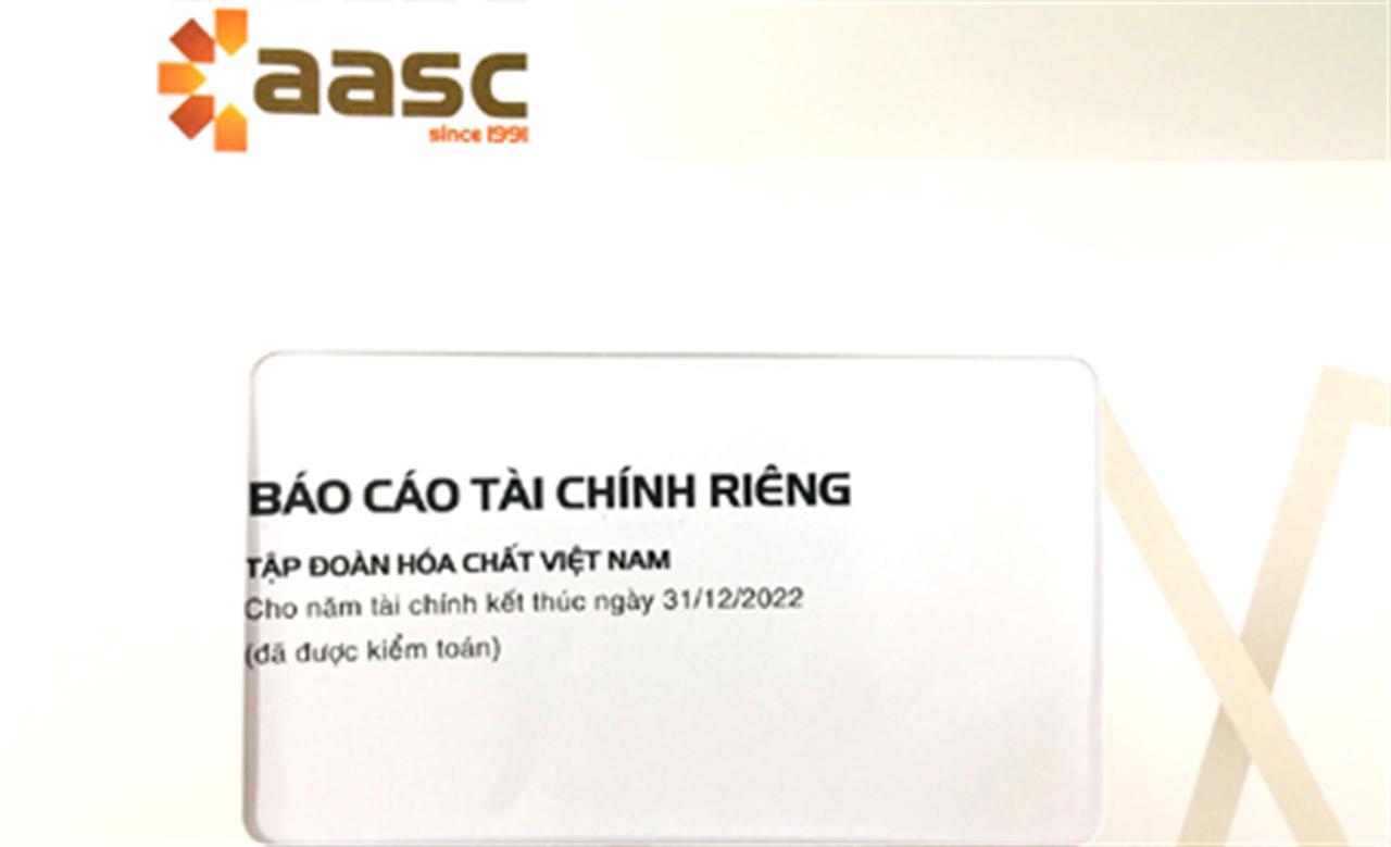 Báo cáo tài chính riêng - Tập đoàn Hóa chất Việt Nam: Cho năm tài chính kết thúc này 31/12/2022 (đã được kiểm toán)