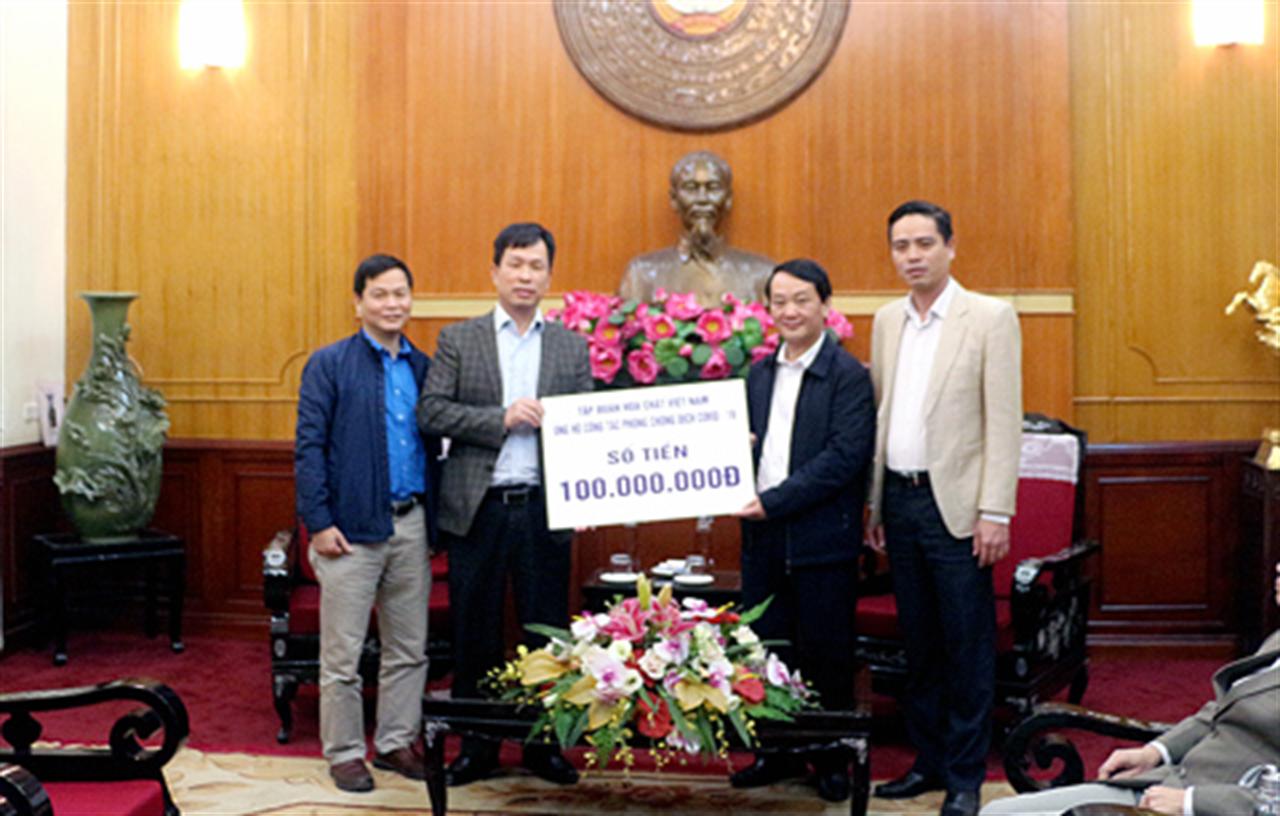 VINACHEM ủng hộ cho công tác phòng, chống dịch Covid-19