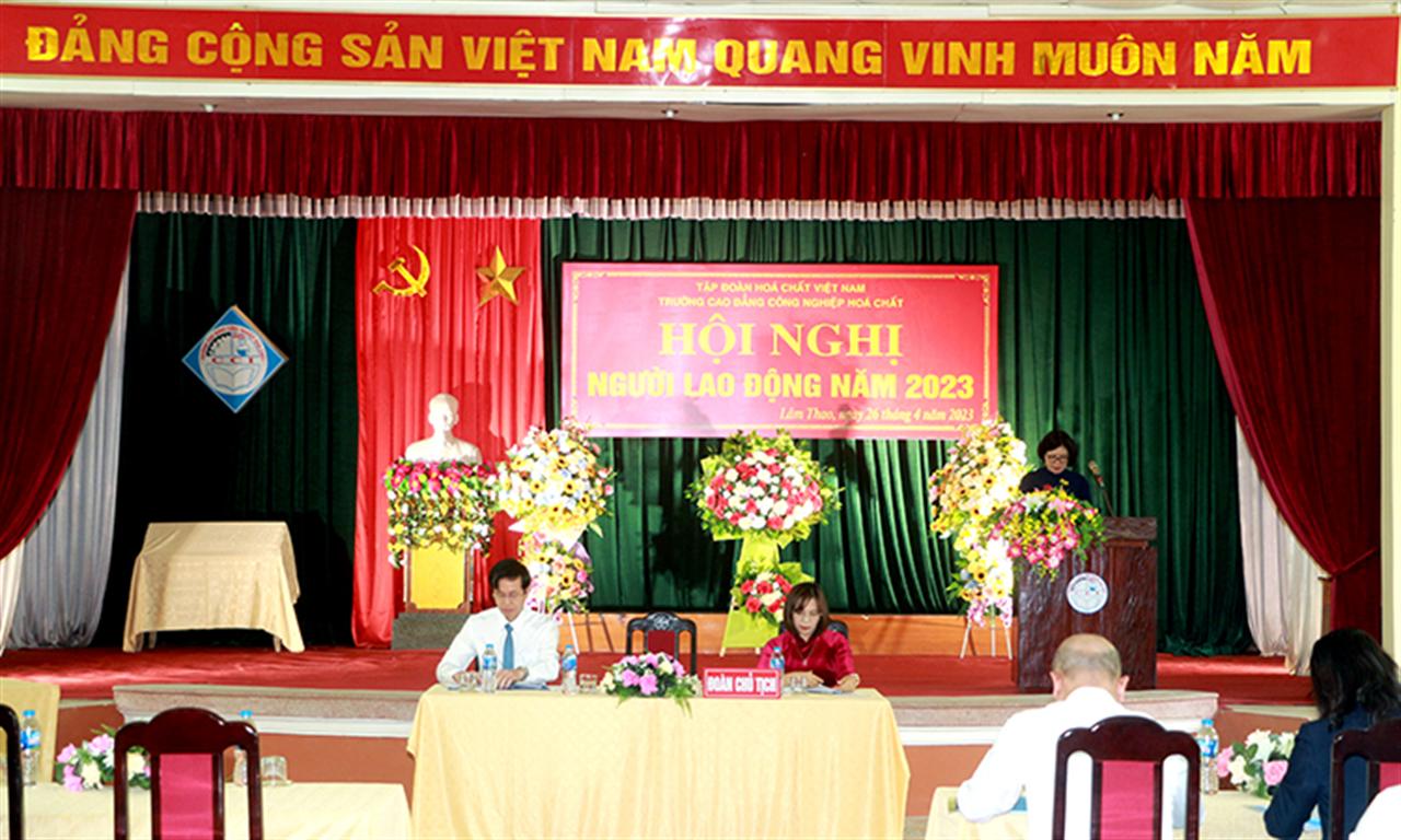 Trường Cao đẳng Công nghiệp Hóa chất: Hội nghị Người lao động năm 2023
