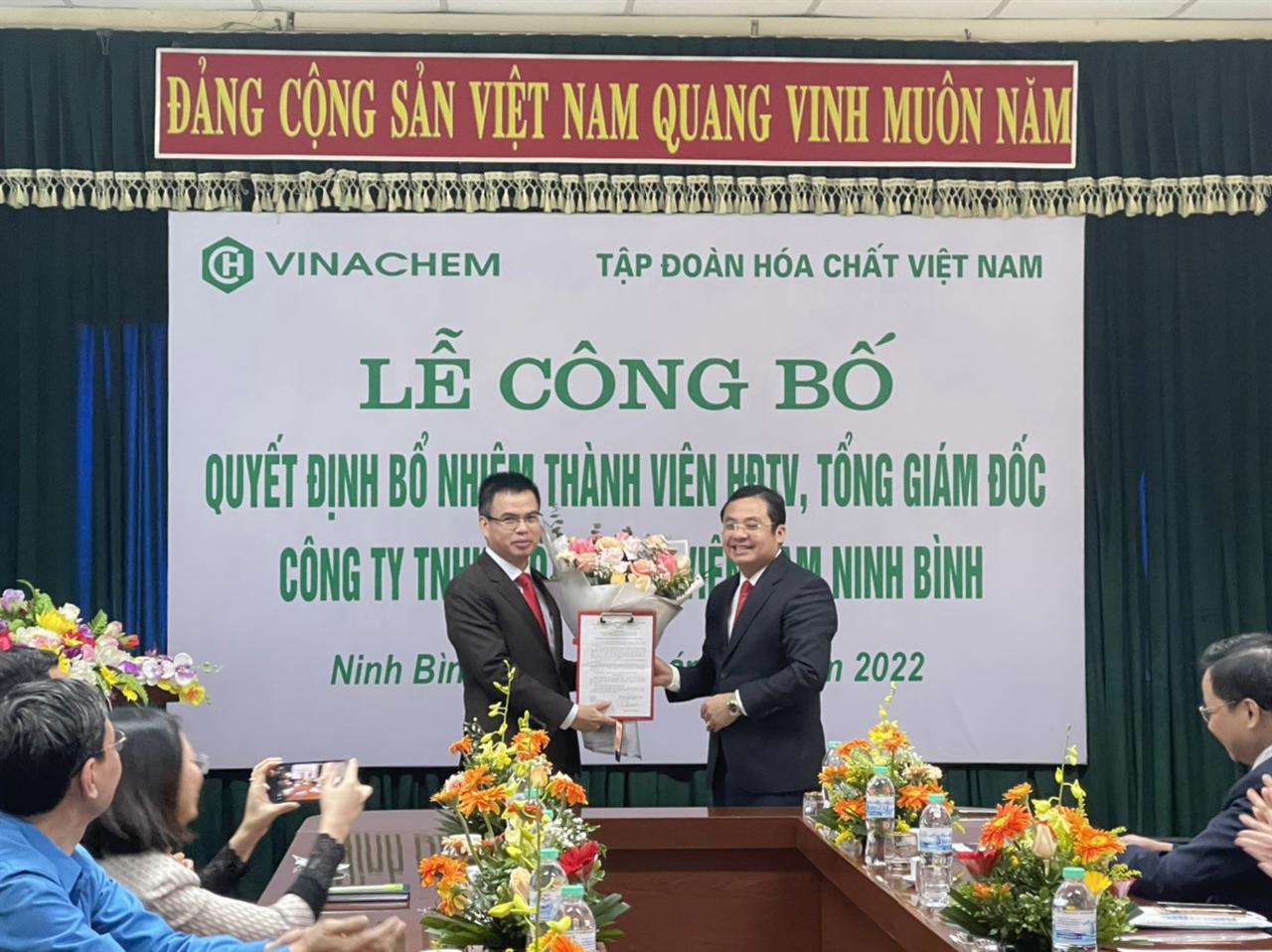 Lễ Công bố Thành viên HĐTV, Tổng giám đốc Công ty TNHH MTV Đạm Ninh Bình