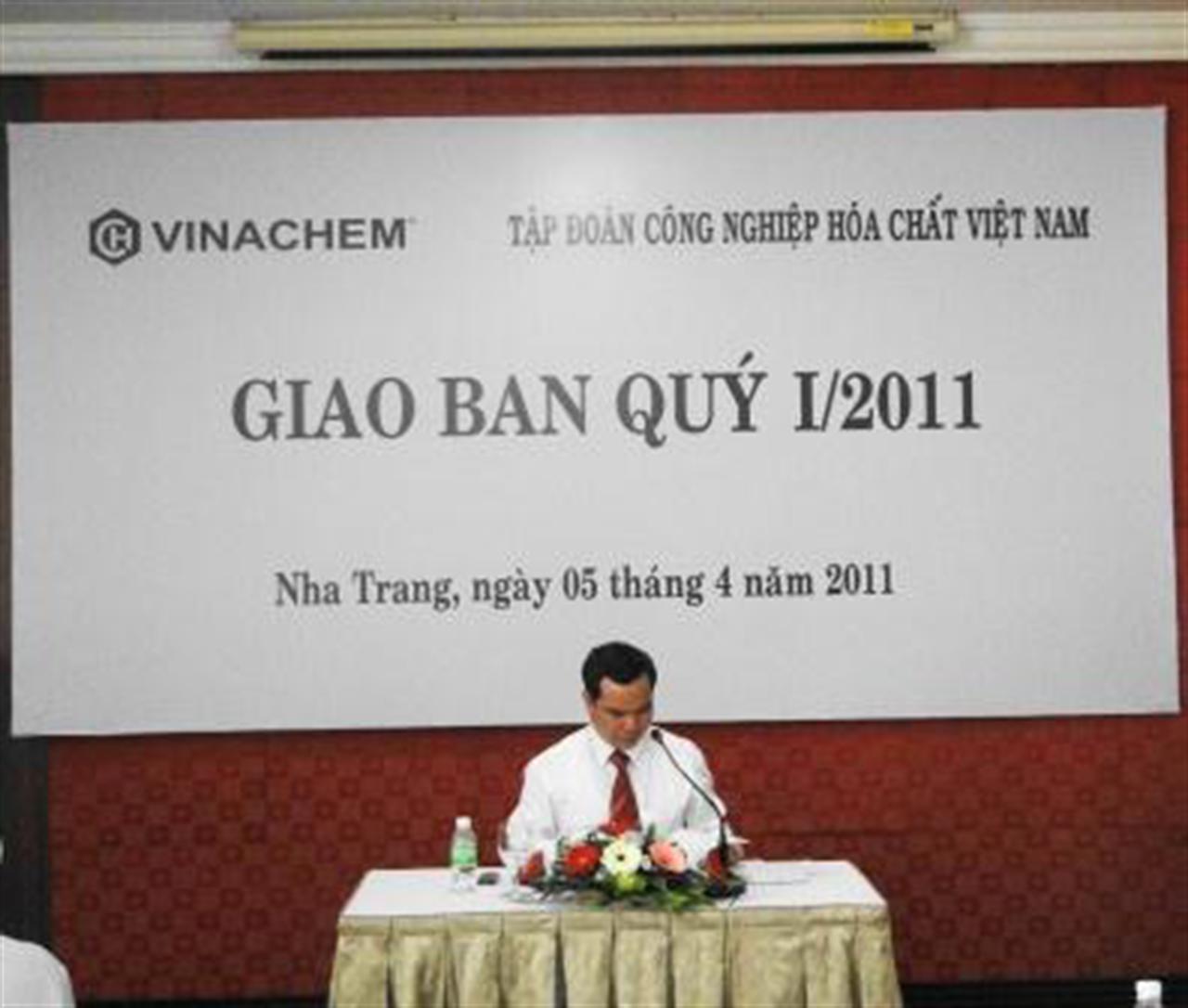 Tập đoàn Công nghiệp Hóa chất Việt Nam: Hội nghị giao ban quý I-2011