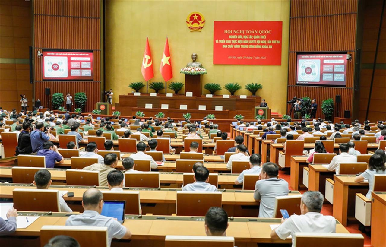 Đảng bộ Vinachem tham dự Hội nghị toàn quốc quán triệt, triển khai Nghị quyết Hội nghị Trung ương 3 khóa XIV