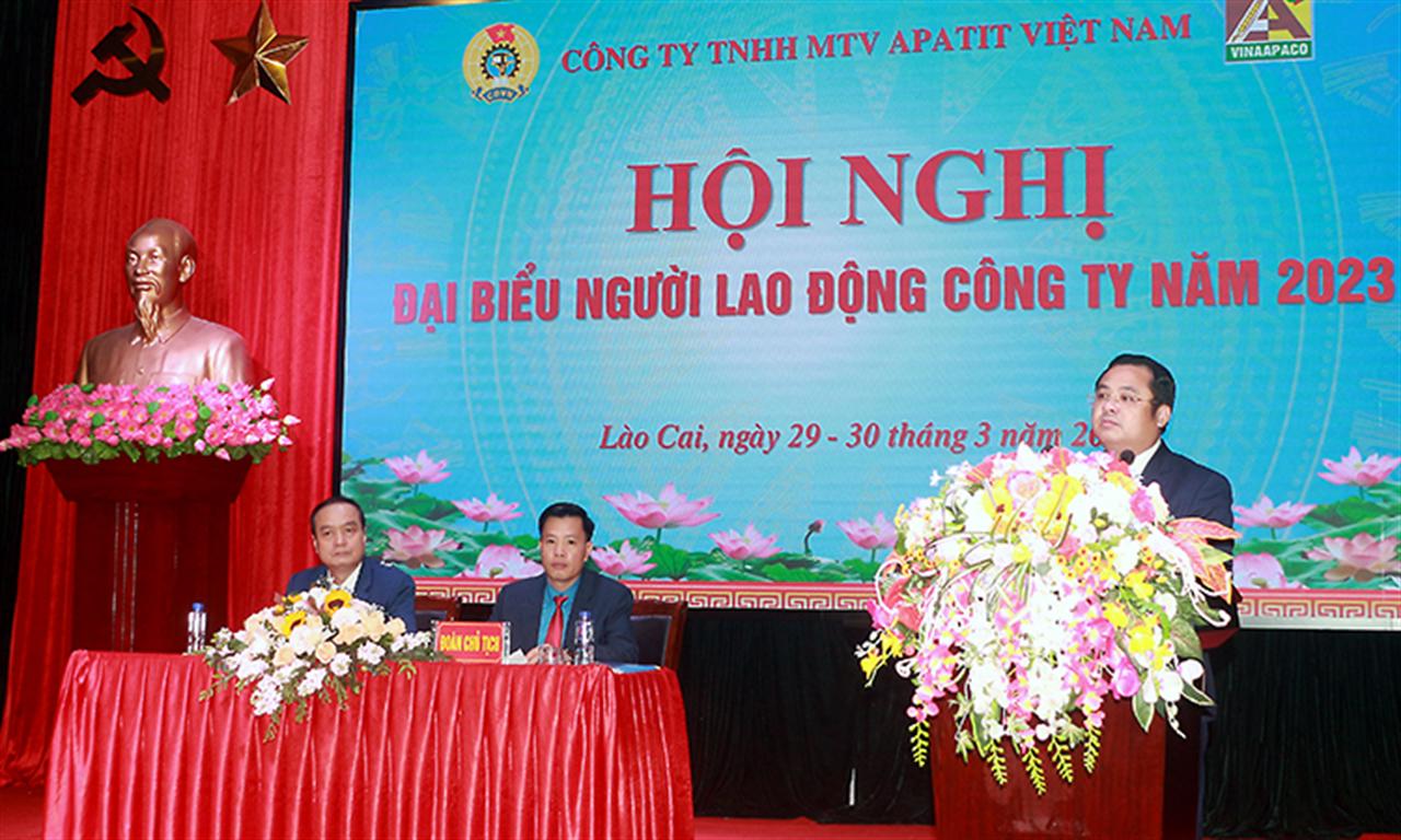 Hội nghị Đại biểu người lao động năm 2023 Công ty TNHH MTV Apatit Việt Nam