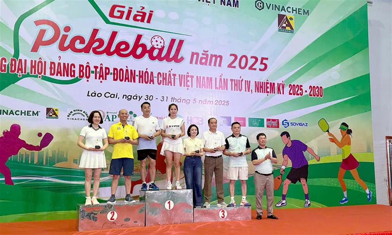 Bế mạc giải pickleball Tập đoàn Hóa chất Việt Nam năm 2025